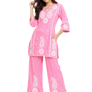 Handmade Chikankari Co-Ords Set