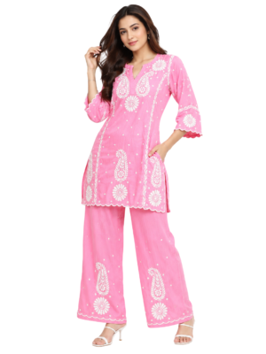 Handmade Chikankari Co-Ords Set