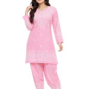 Baby Pink Chikankari Salwar Suit